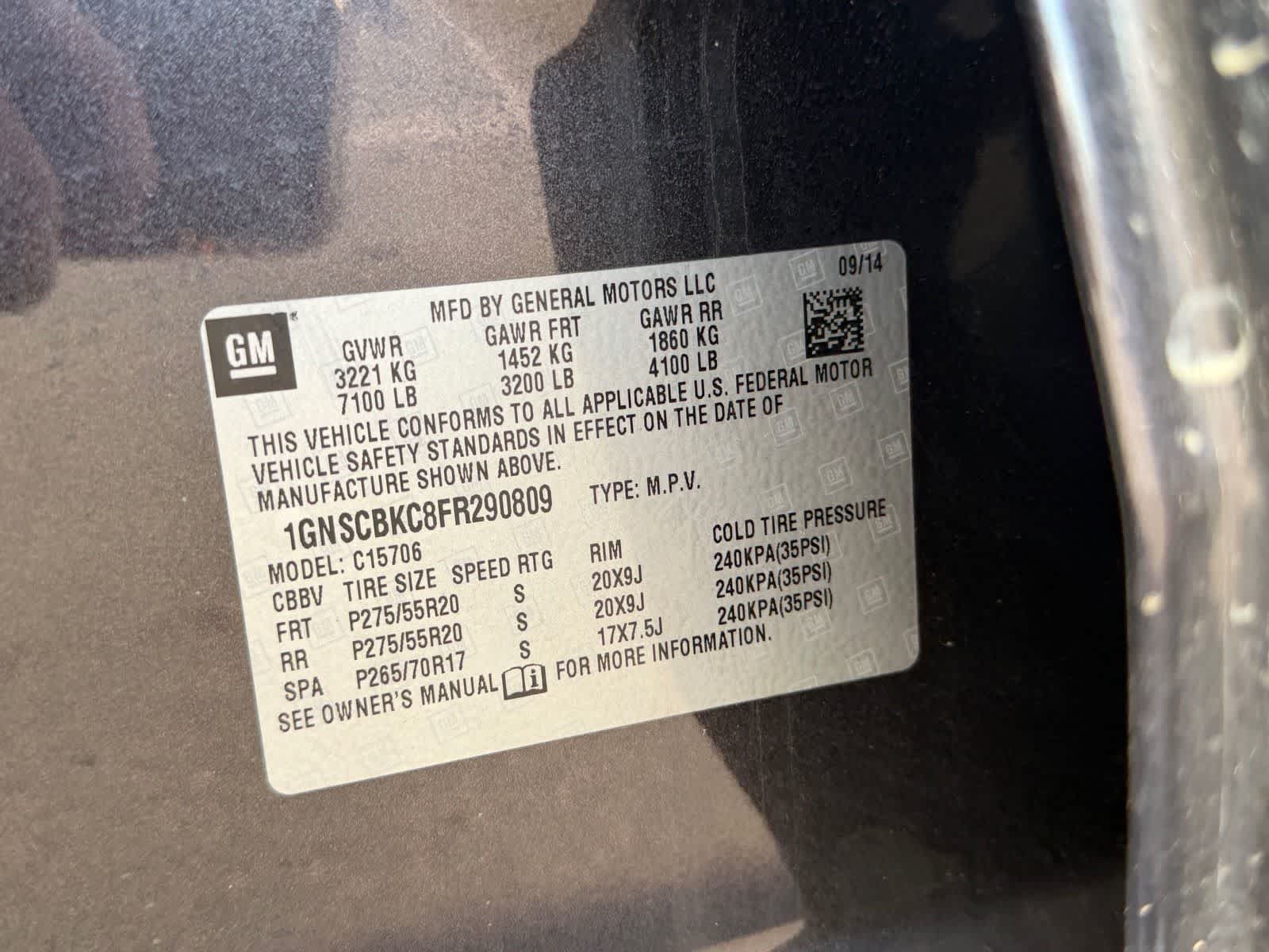 Thumbnail: 2015 Chevrolet Tahoe - 19
