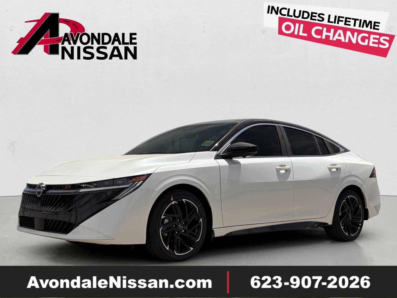 New 2026 Nissan Sentra Sedan SR Aspen White Tricoat/Super Black