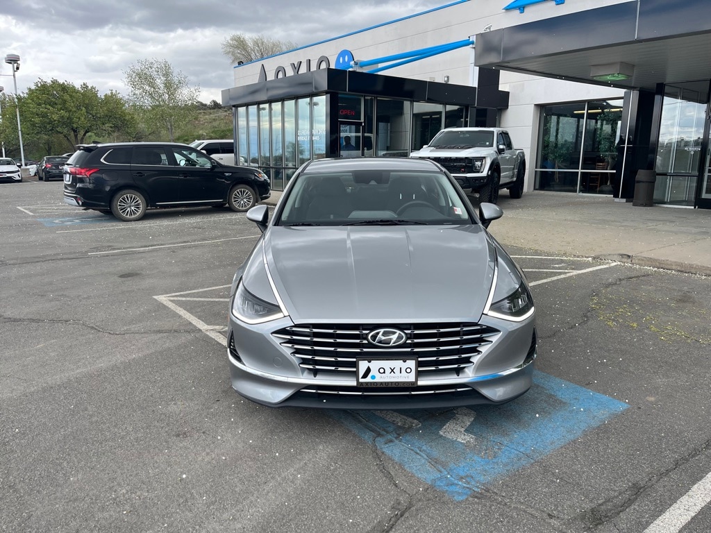 Used 2021 Hyundai Sonata Hybrid Blue with VIN KMHL24JJ0MA033422 for sale in Boise, ID