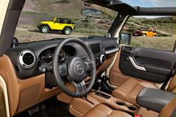 2011 Jeep Wrangler brown interior