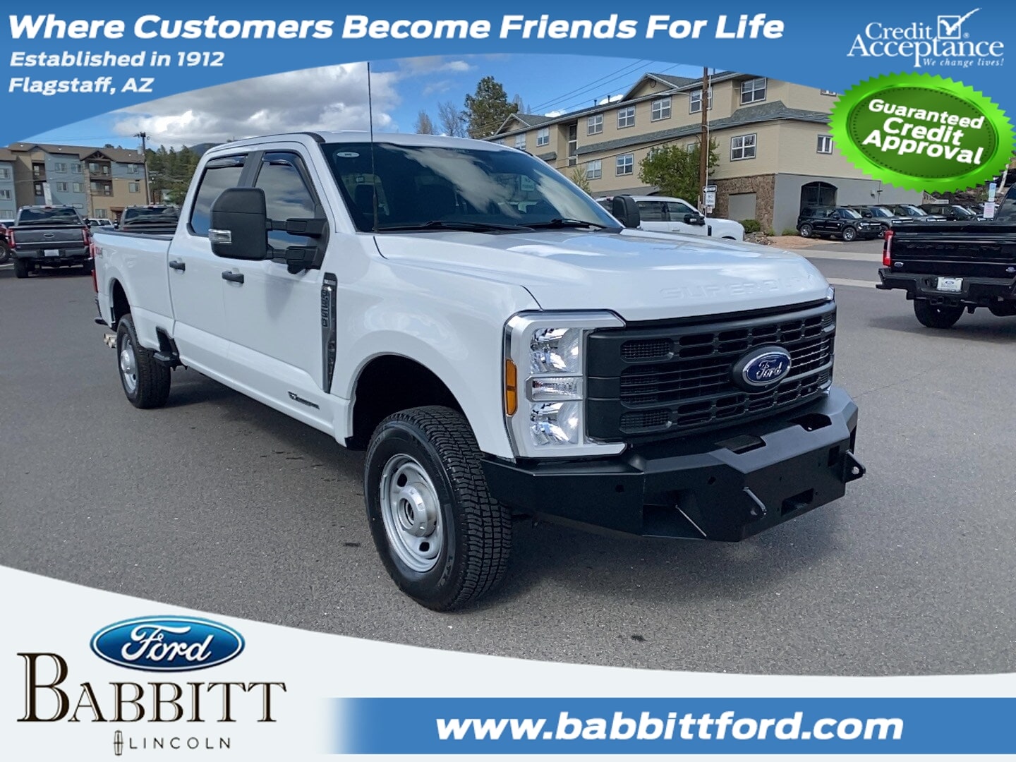 Oxford White 2024 Ford F-350 Super Duty XL Crew Cab 4WD Pickup Truck Four-Wheel Drive Automatic