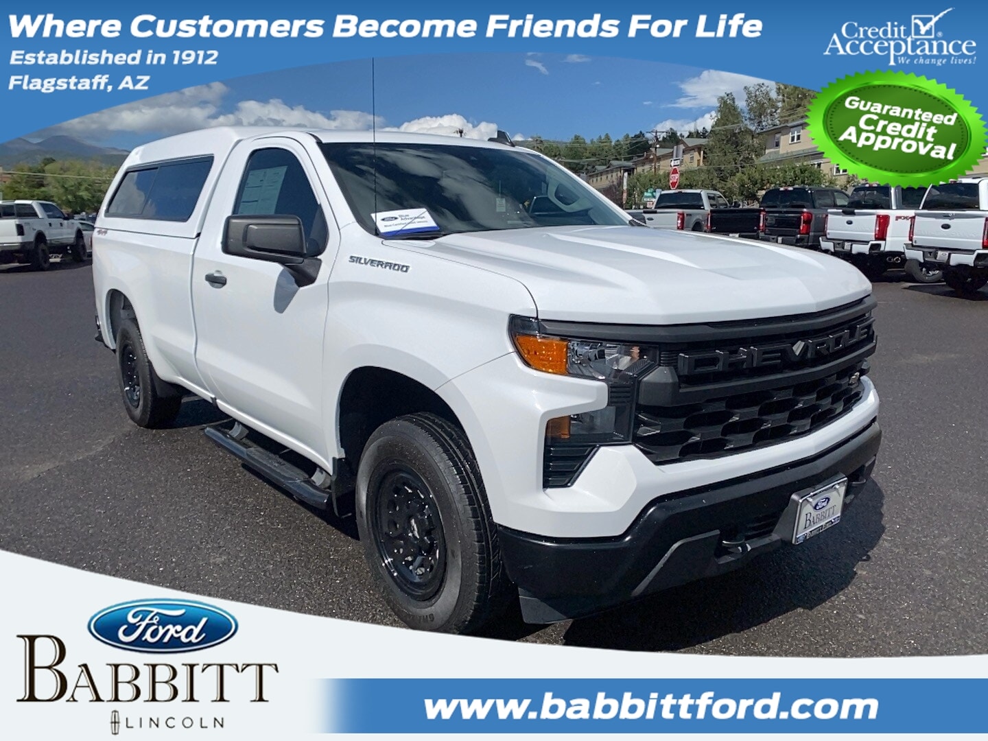 Summit White 2025 Chevrolet Silverado 1500 Pickup Truck Four-Wheel Drive Automatic