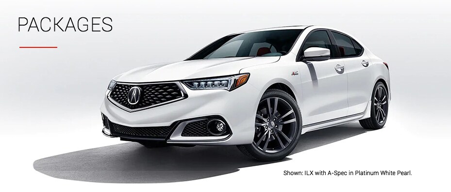 Shown: ILX with A-Spec in Platinum White Pearl.