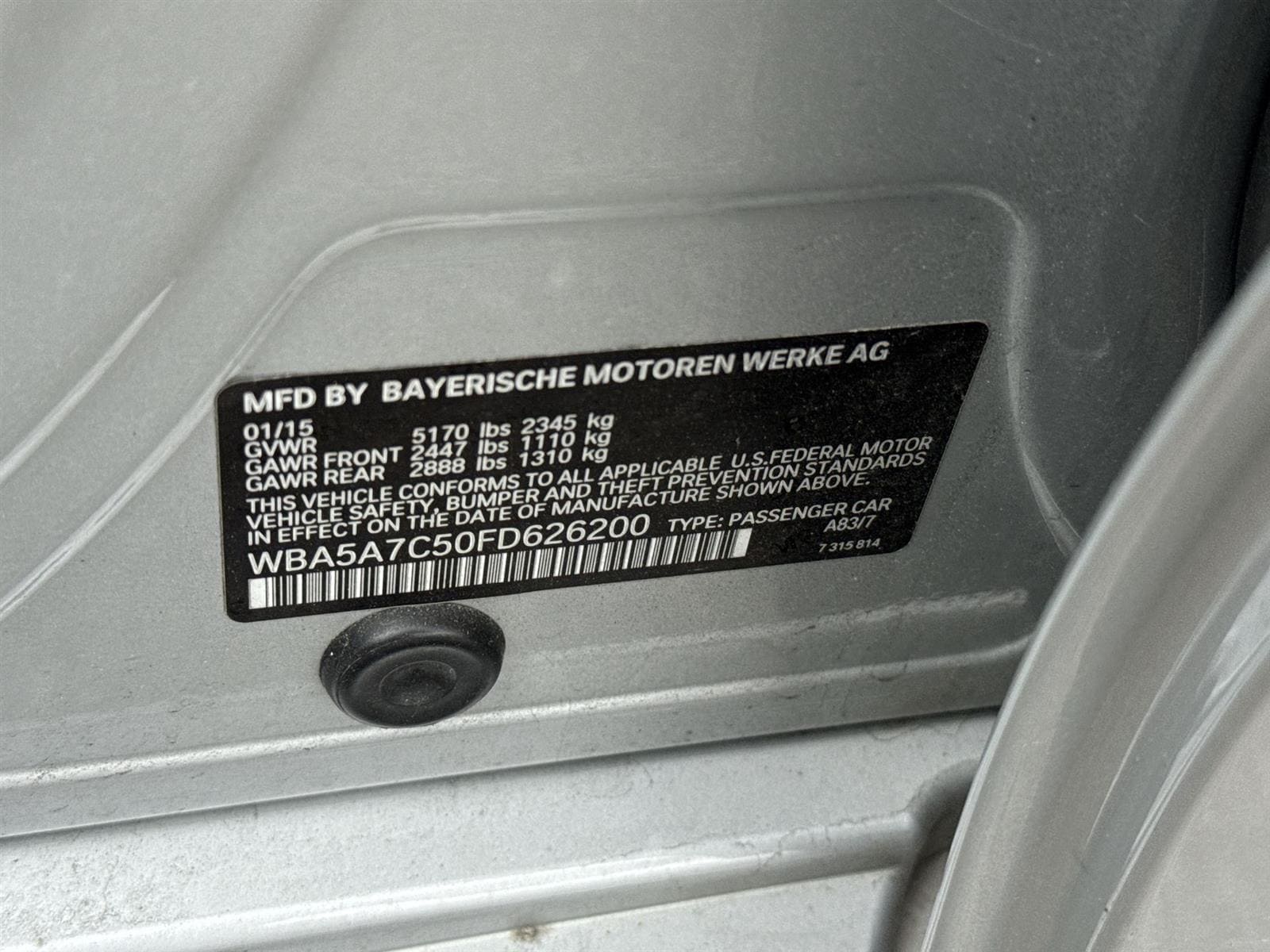 2015 BMW 5 Series 528i xDrive 33