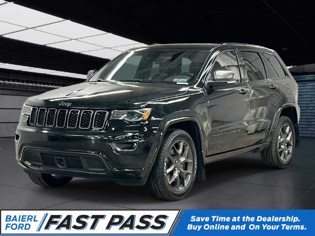 Used 2021 Jeep Grand Cherokee 80th Edition with VIN 1C4RJFBG9MC528254 for sale in Zelienople, PA