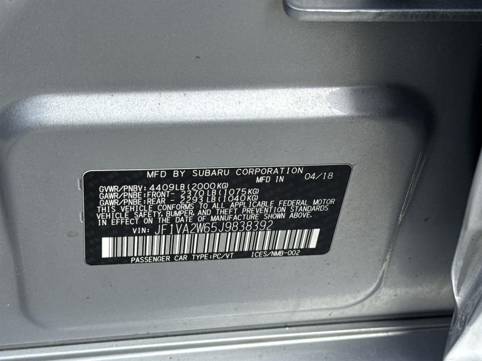 Thumbnail: 2018 Subaru WRX - 32