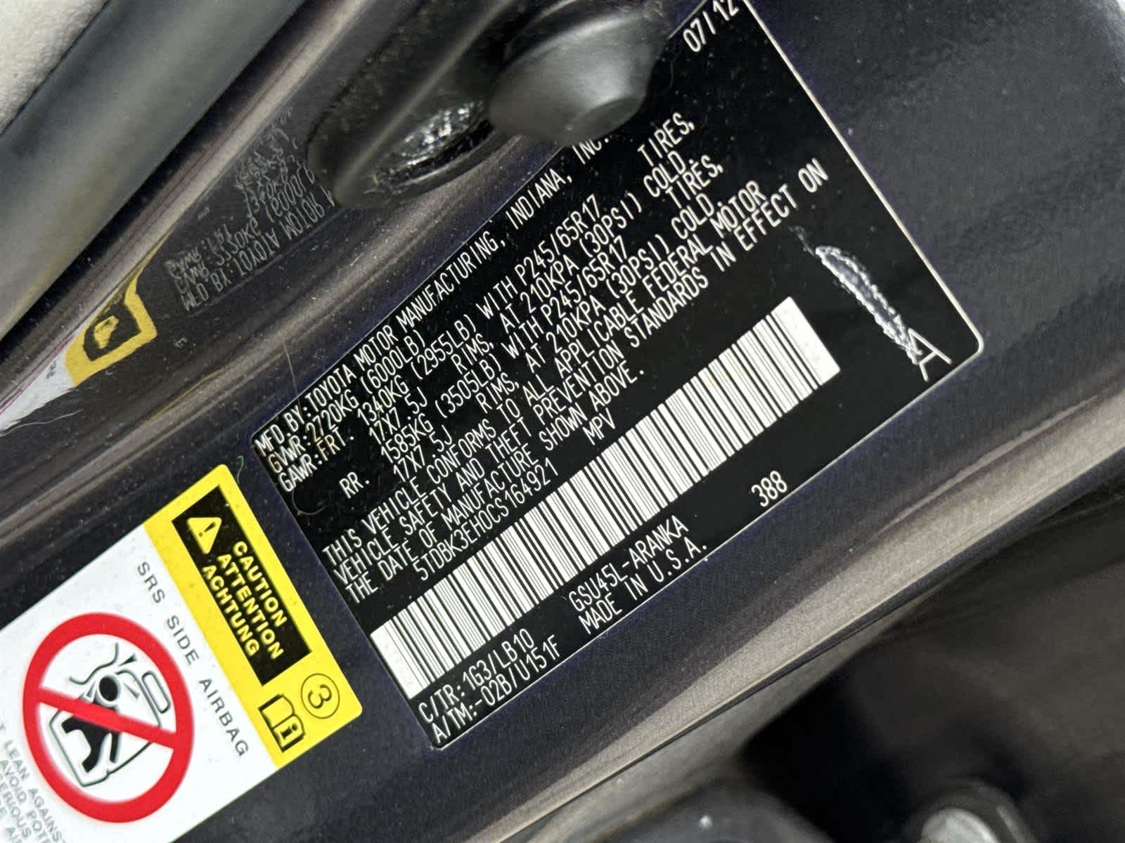 Thumbnail: 2012 Toyota Highlander - 32