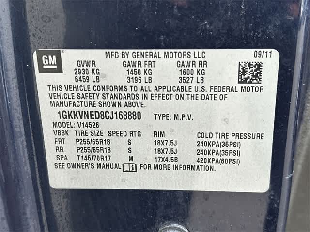 Thumbnail: 2012 GMC Acadia - 20