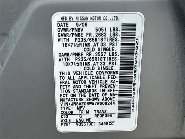 Thumbnail: 2007 Nissan Murano - 21