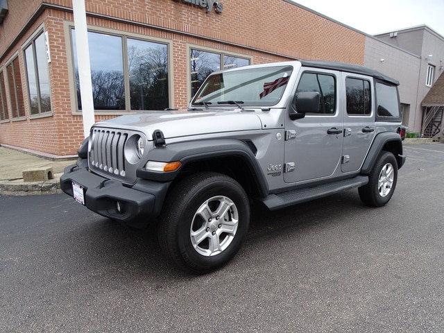 Used 2020 Jeep Wrangler Unlimited Sport S with VIN 1C4HJXDG5LW110303 for sale in North Kingstown, RI