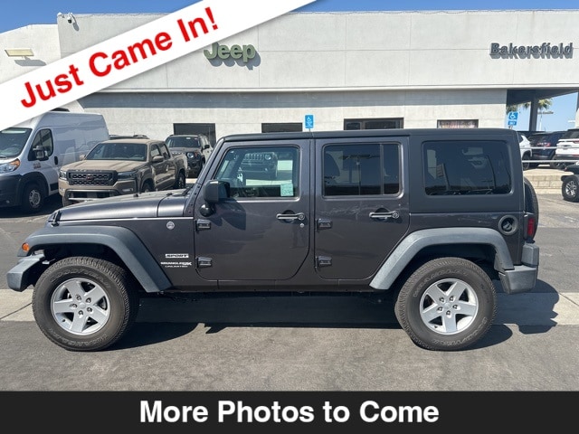 Used 2018 Jeep Wrangler JK Unlimited Sport S with VIN 1C4BJWDG9JL822277 for sale in Bakersfield, CA