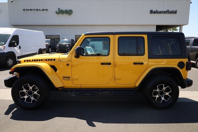 Certified 2021 Jeep Wrangler Unlimited Rubicon with VIN 1C4HJXFN1MW570068 for sale in Bakersfield, CA