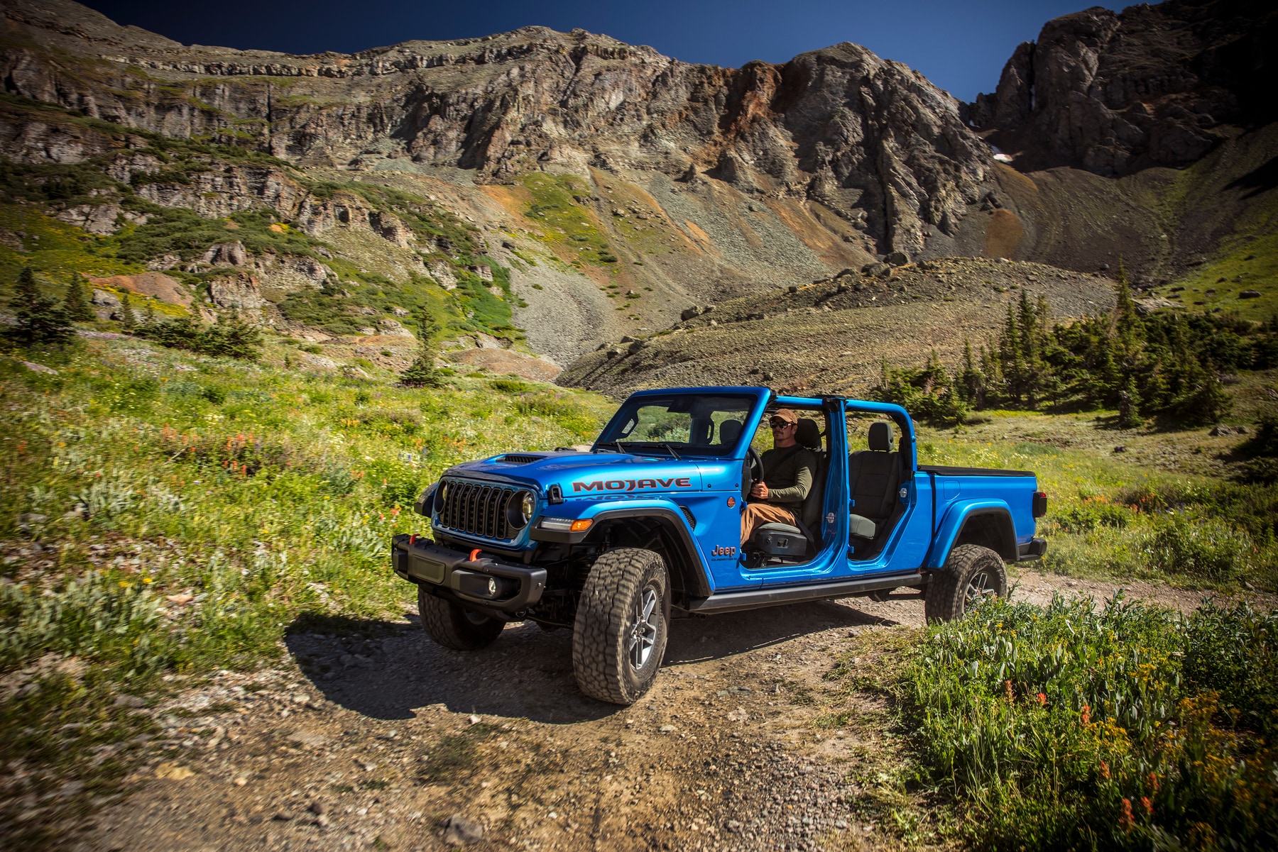 Blue Jeep Gladiator