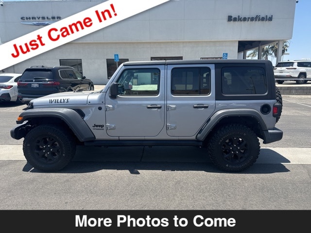 Used 2021 Jeep Wrangler Unlimited Willys with VIN 1C4HJXDG6MW740283 for sale in Bakersfield, CA