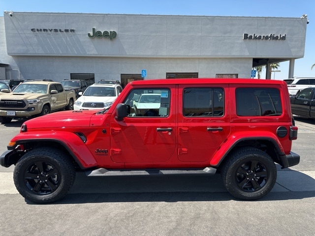 Certified 2021 Jeep Wrangler Unlimited Sahara Altitude with VIN 1C4HJXEG4MW700444 for sale in Bakersfield, CA