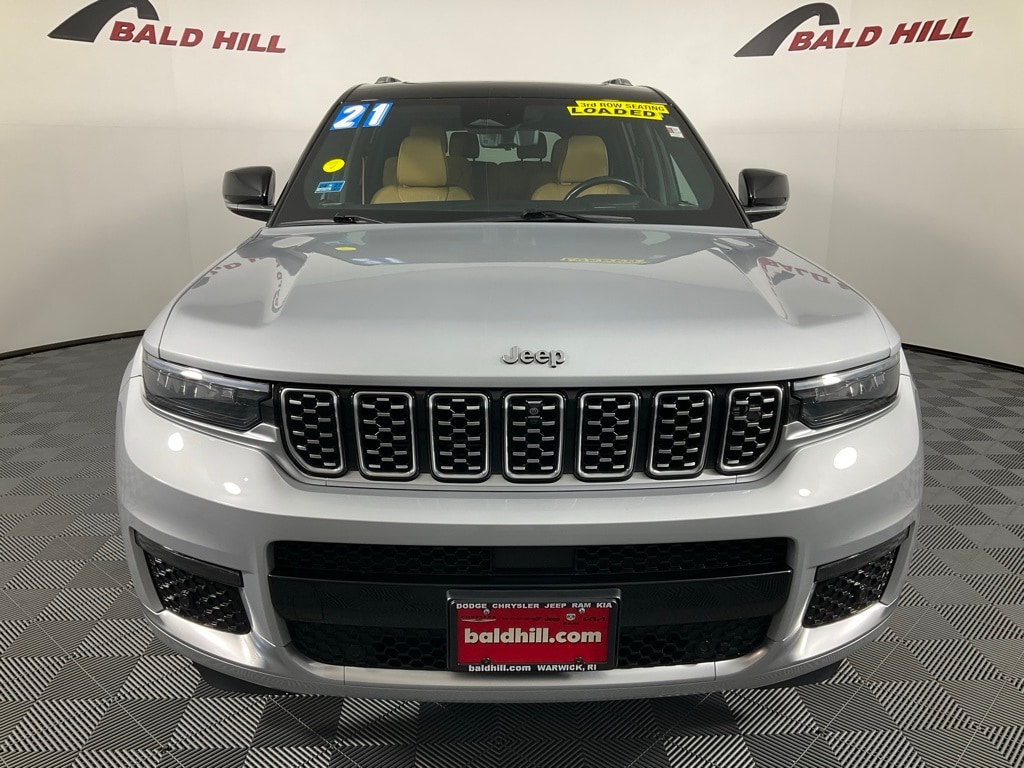 Certified 2021 Jeep Grand Cherokee L Summit Reserve with VIN 1C4RJKEG3M8131503 for sale in Warwick, RI