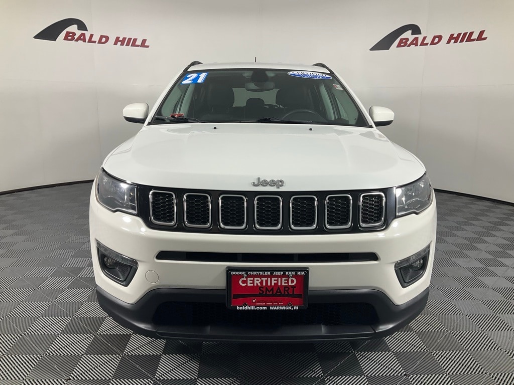 Certified 2021 Jeep Compass Latitude with VIN 3C4NJDBB3MT597680 for sale in Warwick, RI