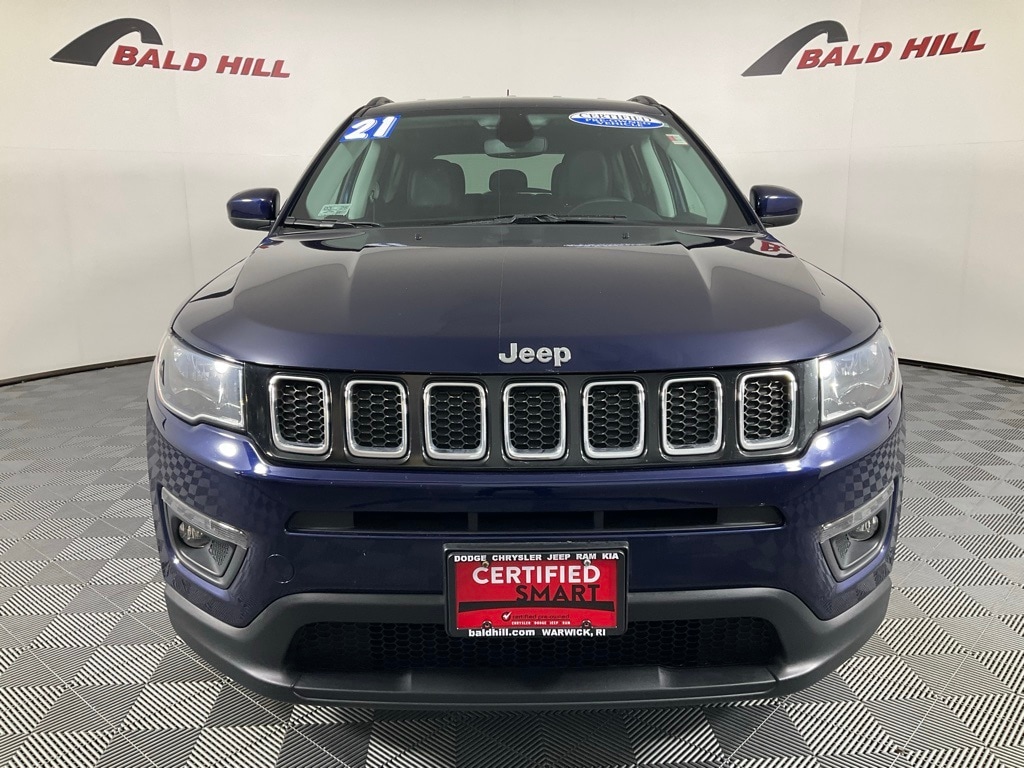 Certified 2021 Jeep Compass Latitude with VIN 3C4NJDBB5MT597664 for sale in Warwick, RI