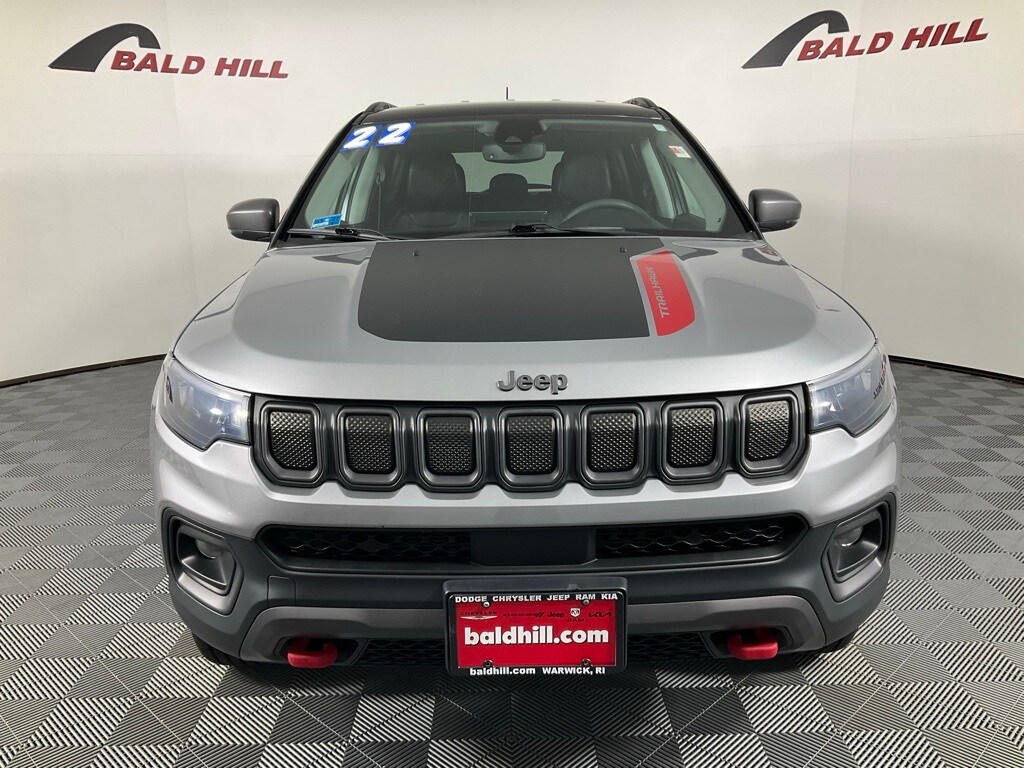 Certified 2022 Jeep Compass Trailhawk with VIN 3C4NJDDB7NT145004 for sale in Warwick, RI