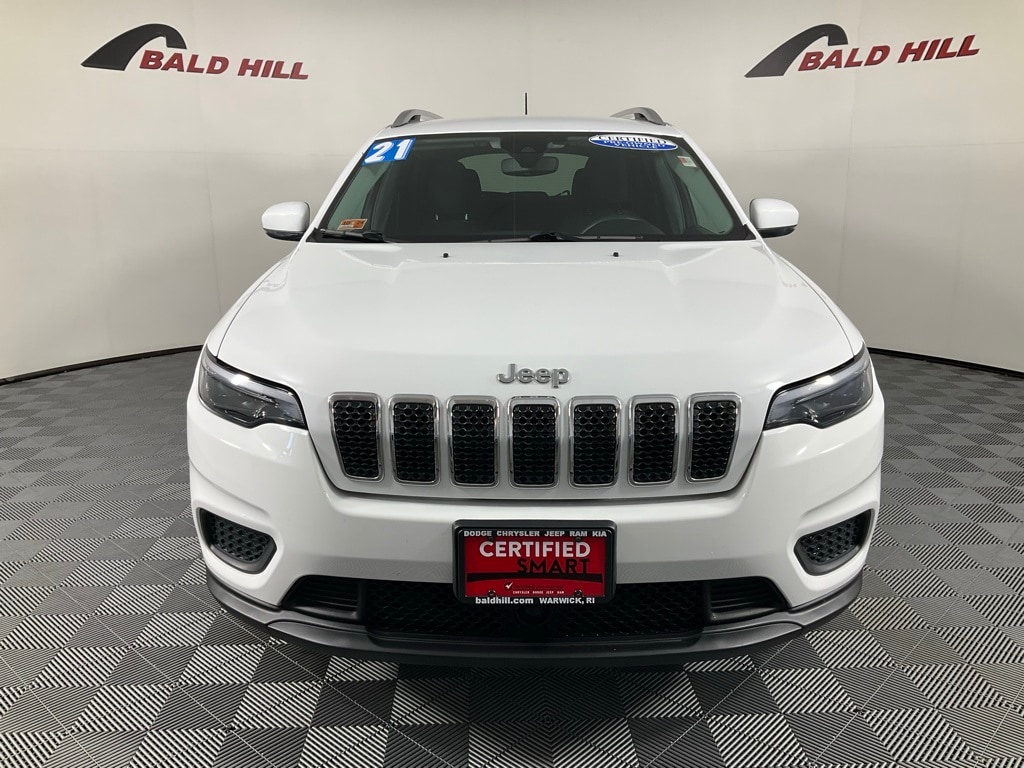 Certified 2021 Jeep Cherokee Latitude with VIN 1C4PJMCB8MD174350 for sale in Warwick, RI