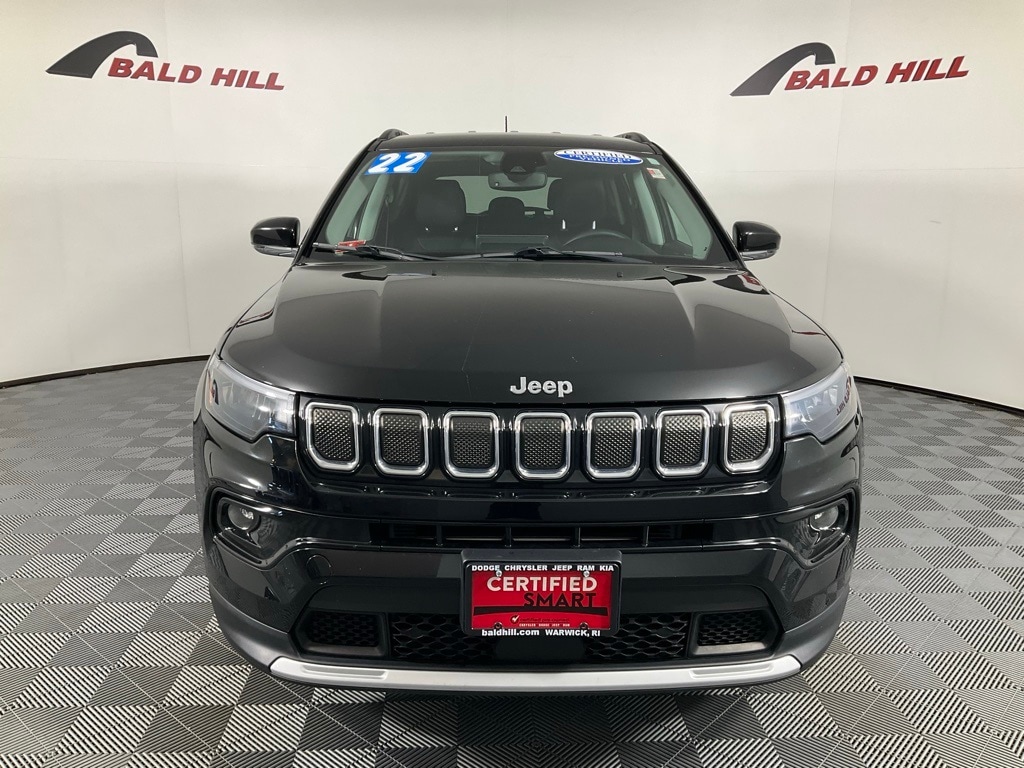 Certified 2022 Jeep Compass Limited with VIN 3C4NJDCB2NT146787 for sale in Warwick, RI