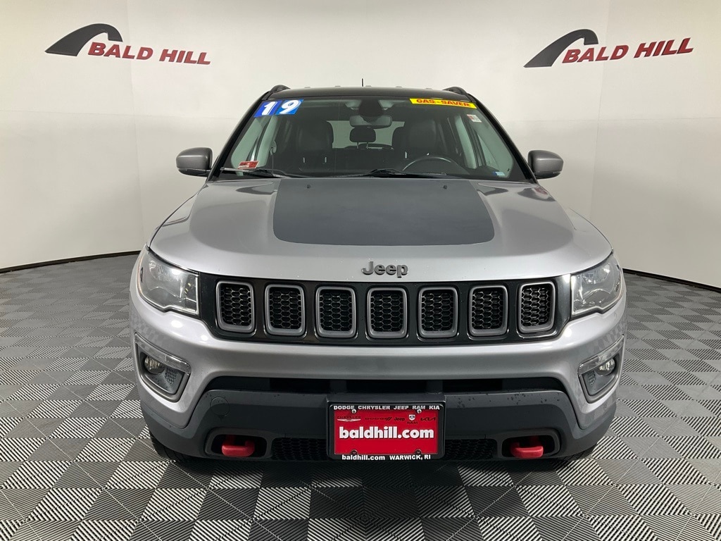 Used 2019 Jeep Compass Trailhawk with VIN 3C4NJDDB8KT740049 for sale in Warwick, RI