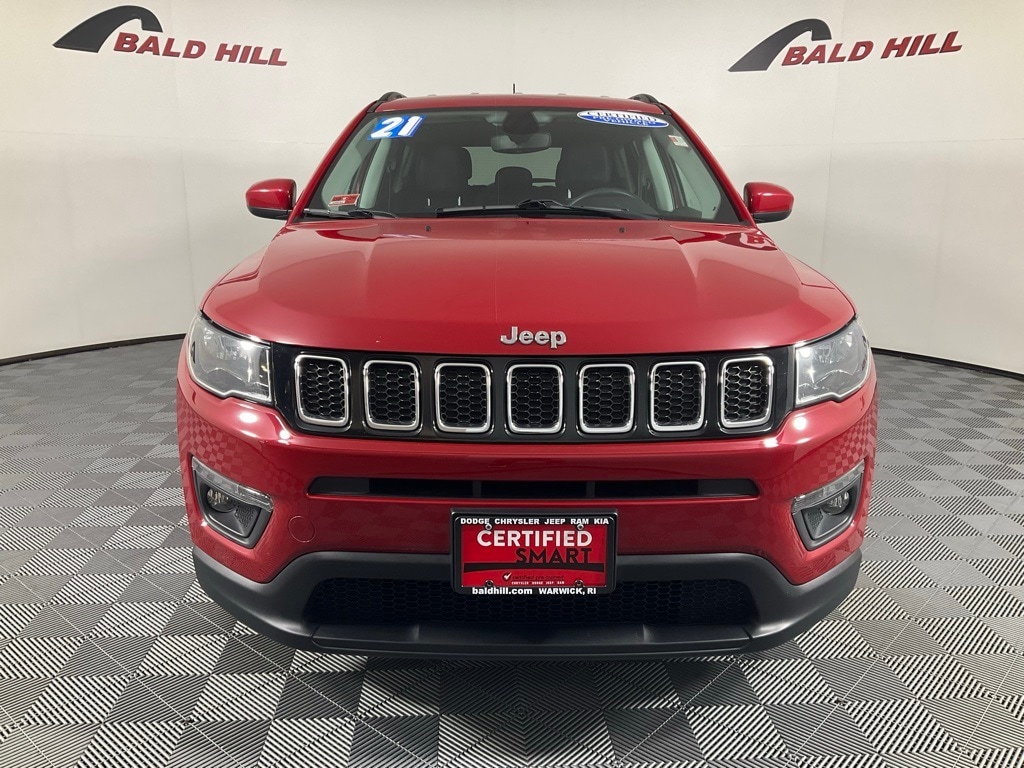 Certified 2021 Jeep Compass Latitude with VIN 3C4NJDBB5MT597700 for sale in Warwick, RI