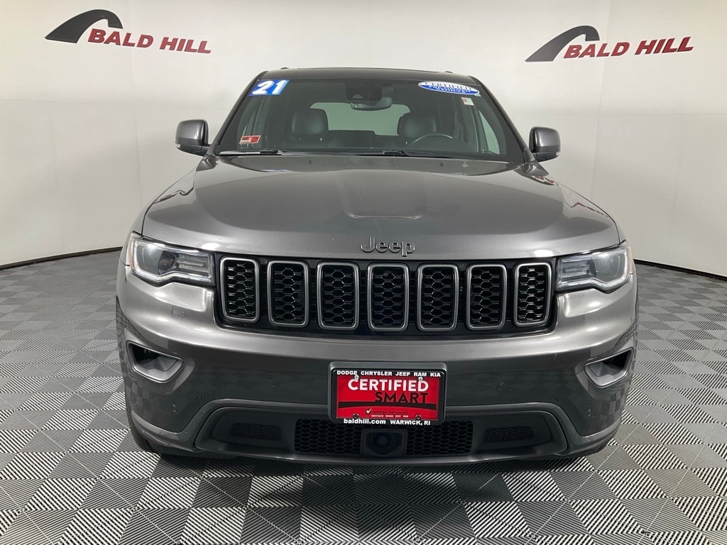 Certified 2021 Jeep Grand Cherokee 80th Edition with VIN 1C4RJFBG7MC856420 for sale in Warwick, RI