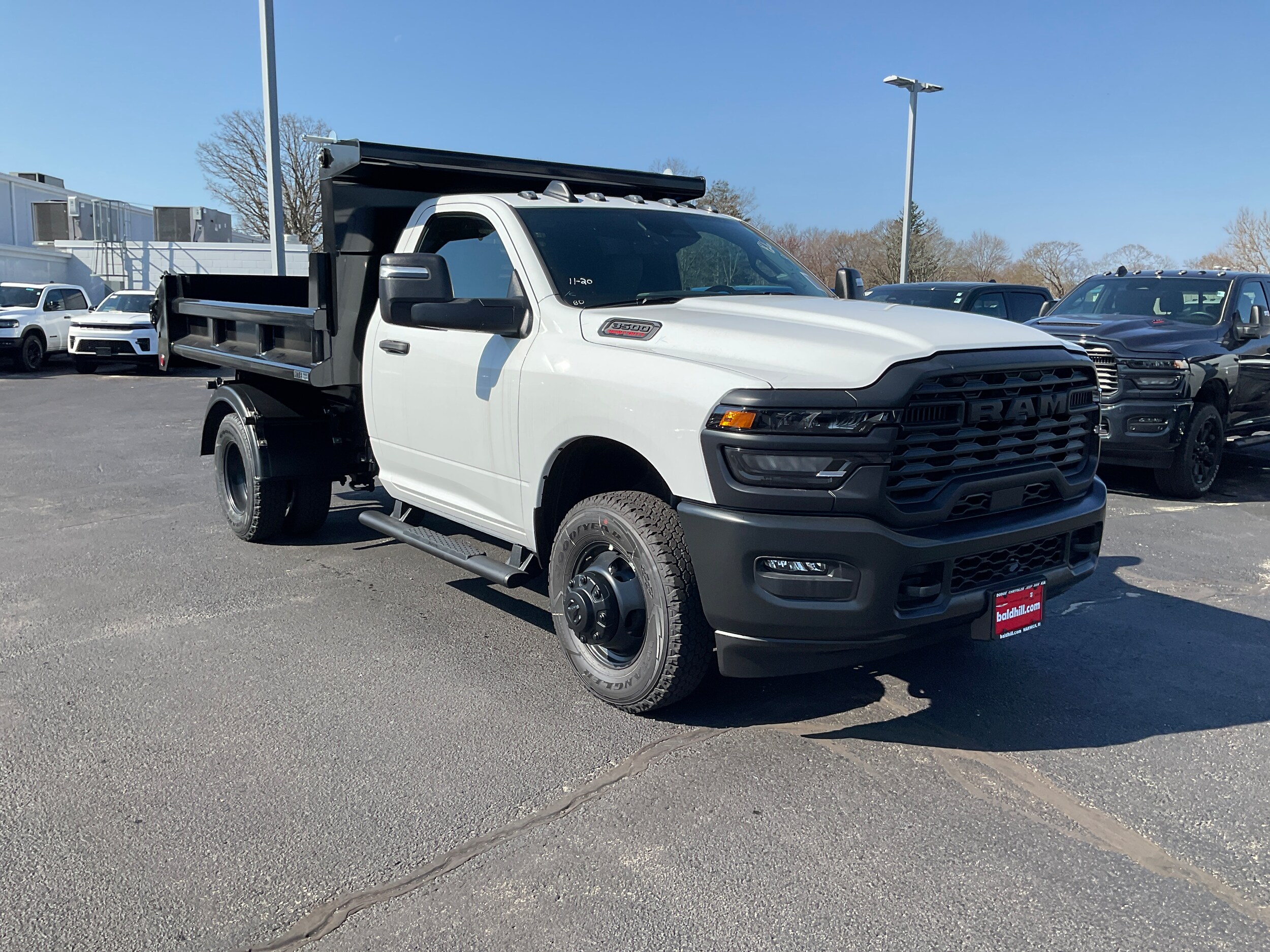 Bright White 2026 RAM 3500 Chassis Tradesman Regular Cab DRW 4WD Pickup Truck Four-Wheel Drive 8-Speed Automatic
