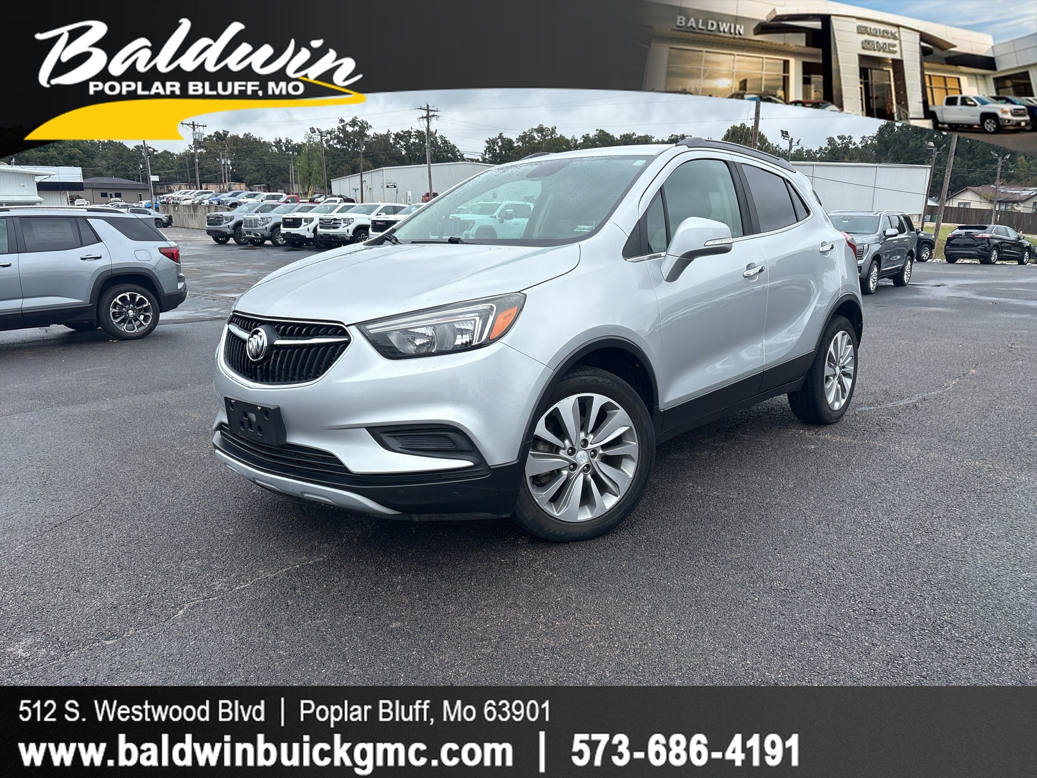 Used 2018 Buick Encore Preferred with VIN KL4CJASB8JB687484 for sale in Poplar Bluff, MO