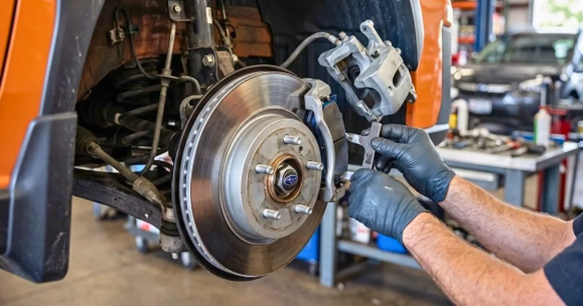 Subaru brakes get their official inspection at 12,000 miles or 12 months, and repeats every 12k-mile or 12-month intervals