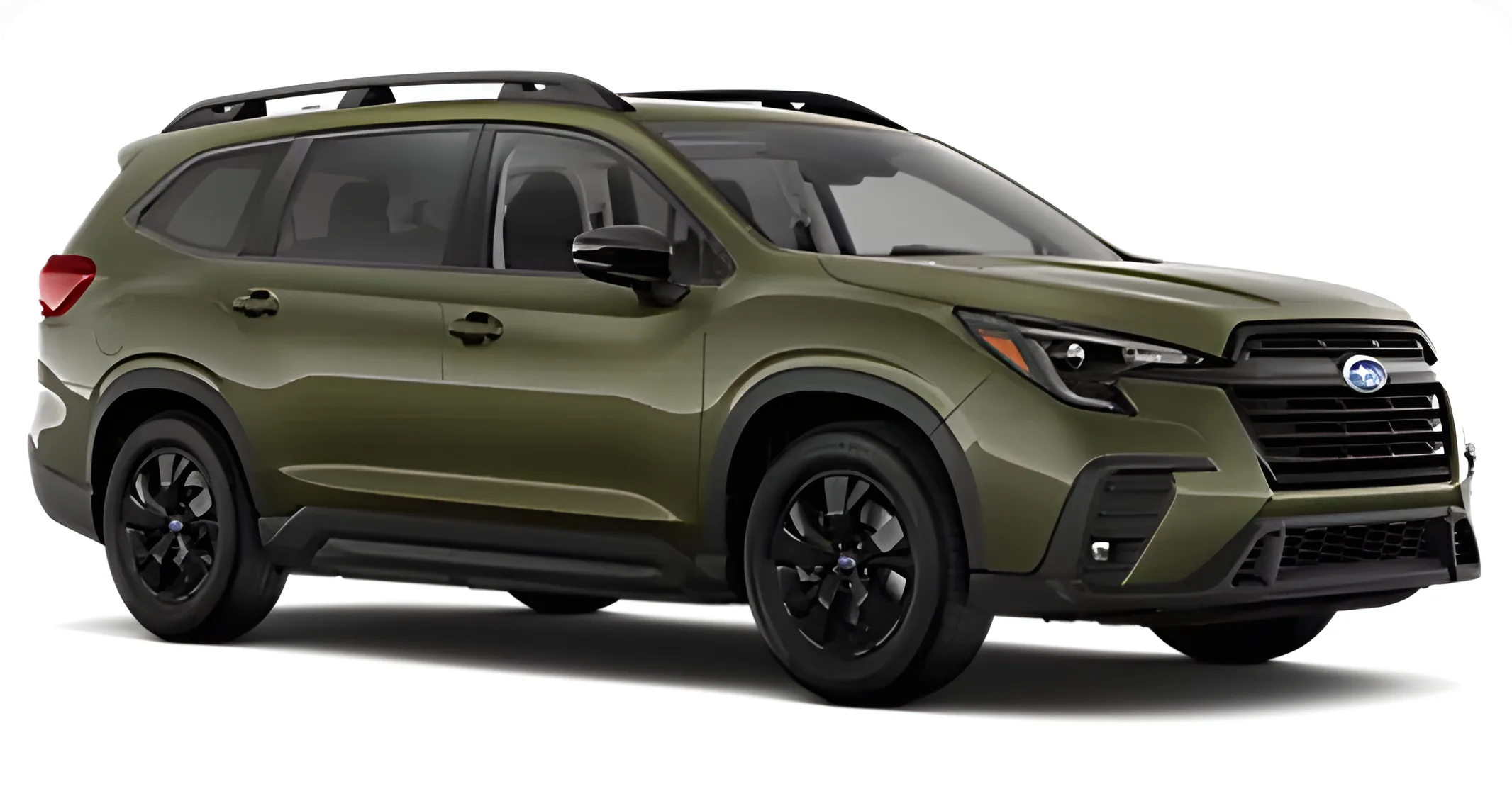 Green 2026 Subaru Ascent Premium 8-Passenger in profile