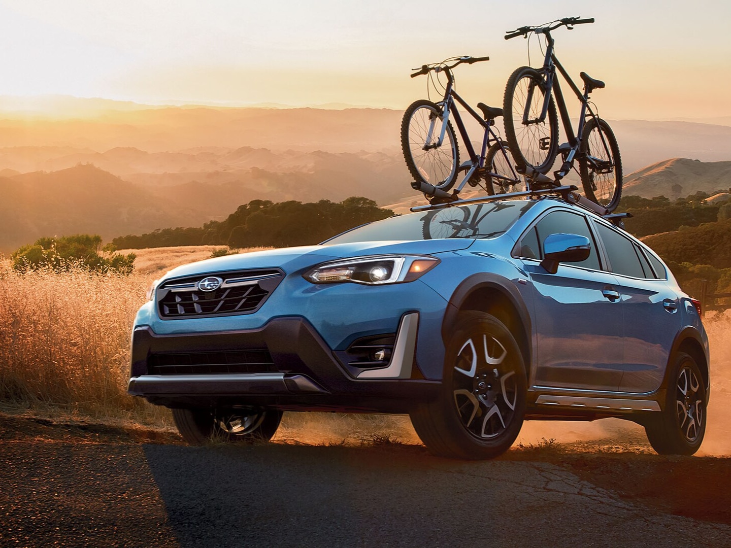2026 Subaru Crosstrek Hybrid on mountain terrain