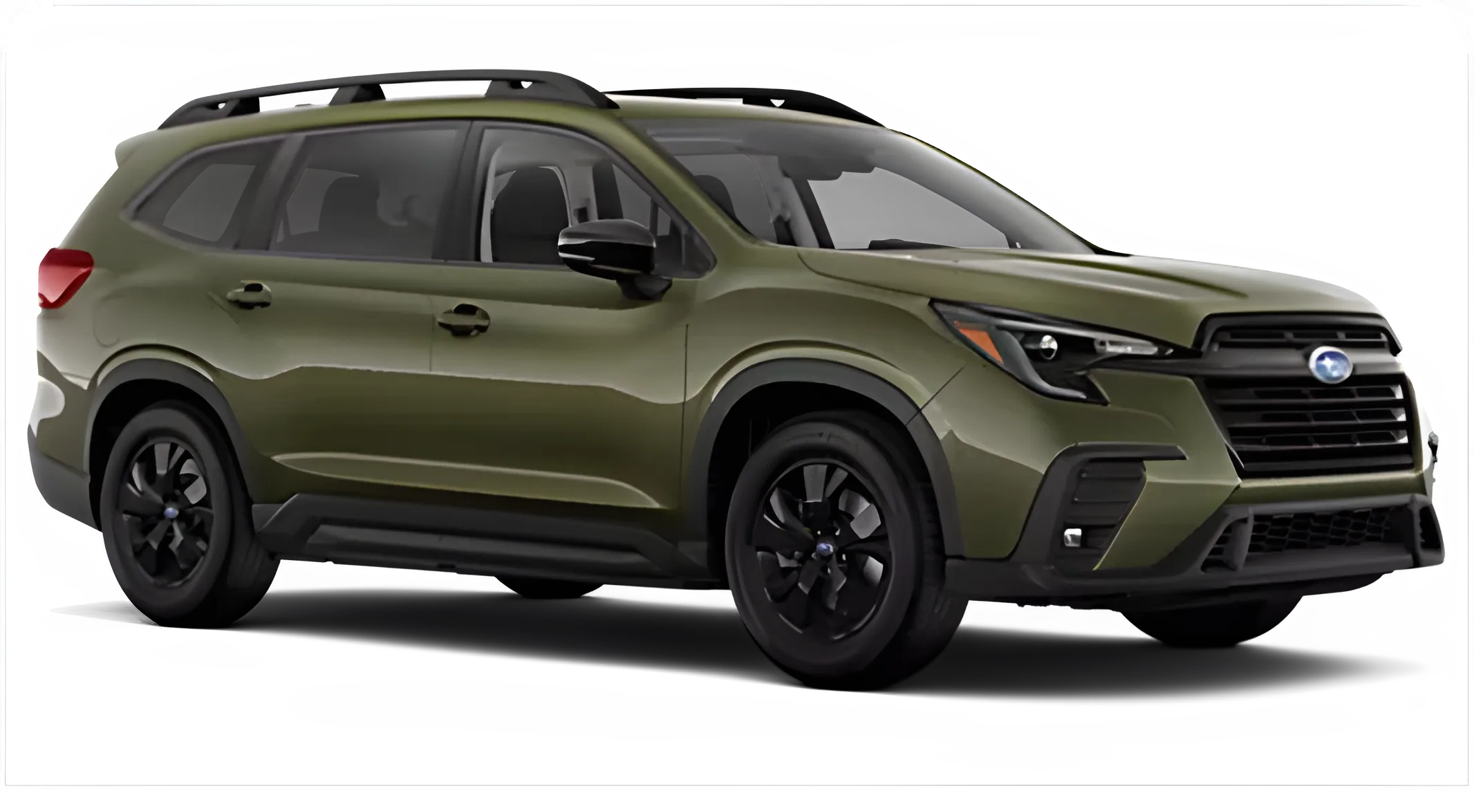 Green 2026 Subaru Ascent Premium 7-Passenger in profile