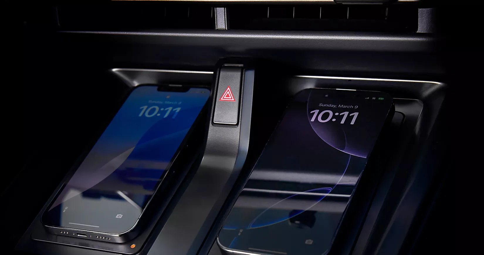 The two standard wireless charging pads in the 2026 Subaru Solterra