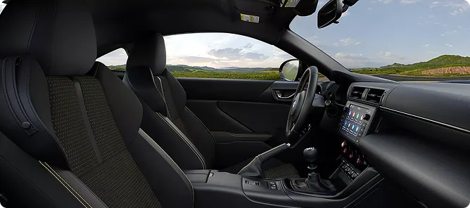 BRZ Series.Yellow interior with Recaro performance seats