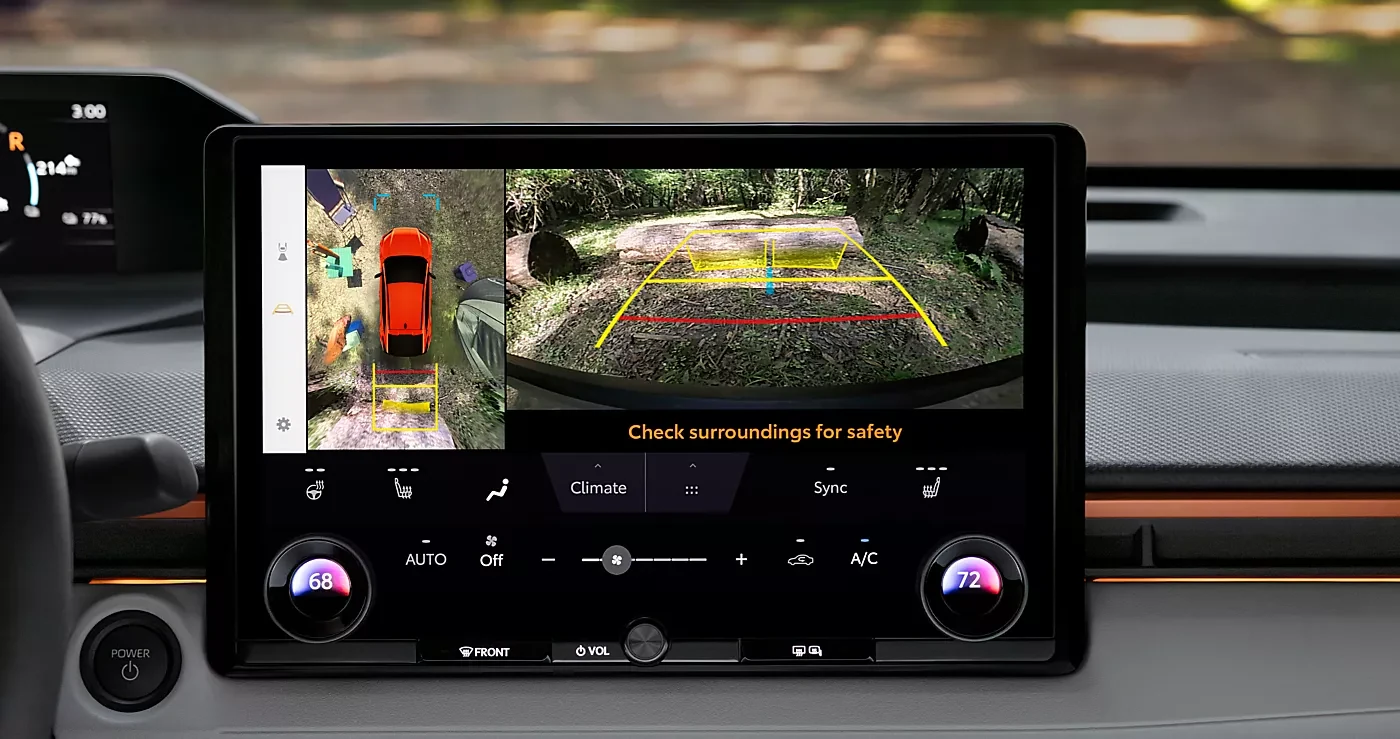 The Panoramic View Monitor display in the 2026 Subaru Uncharted