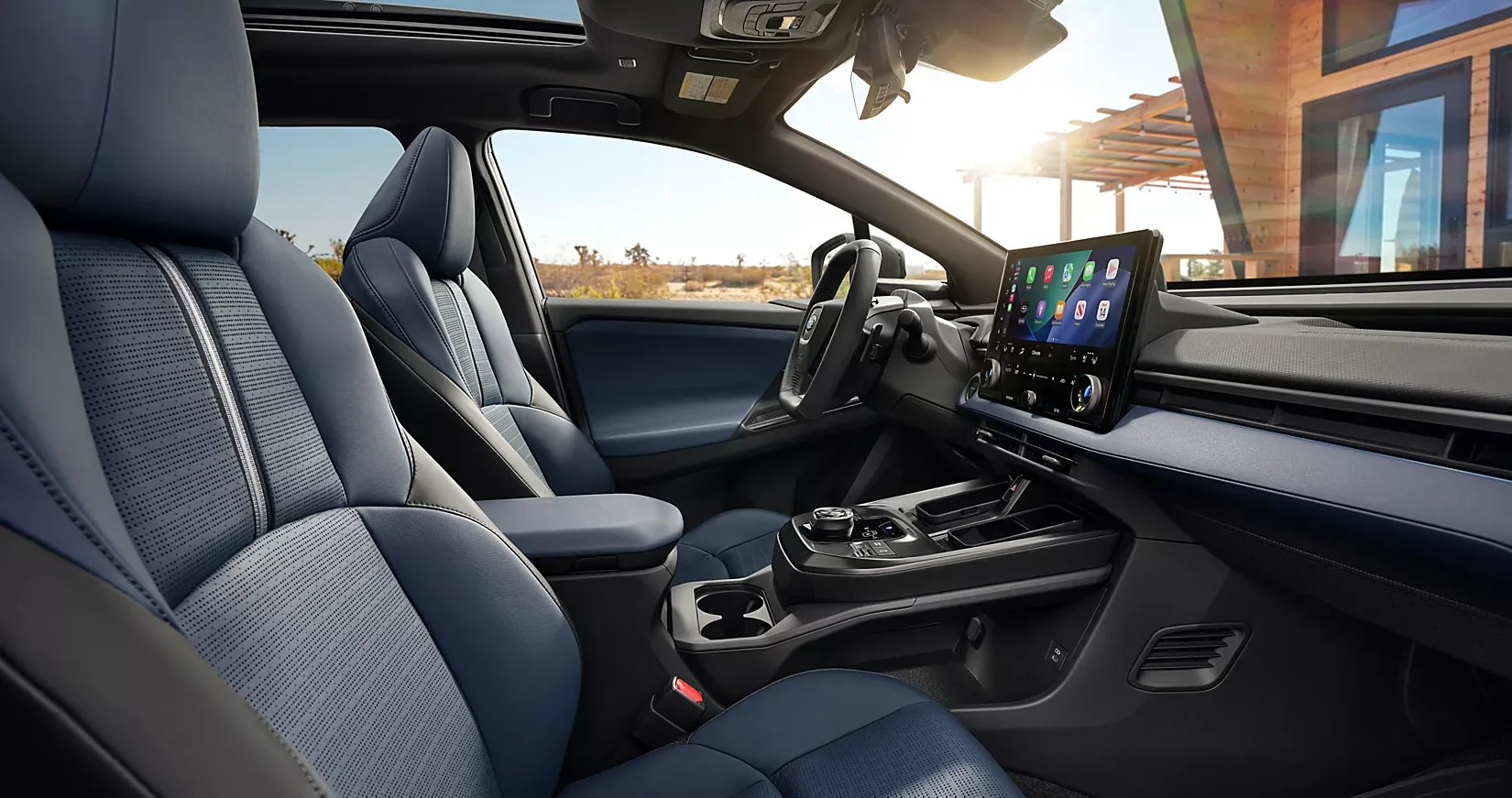 The 2026 Subaru Trailseeker dashboard and 14-inch touchscreen