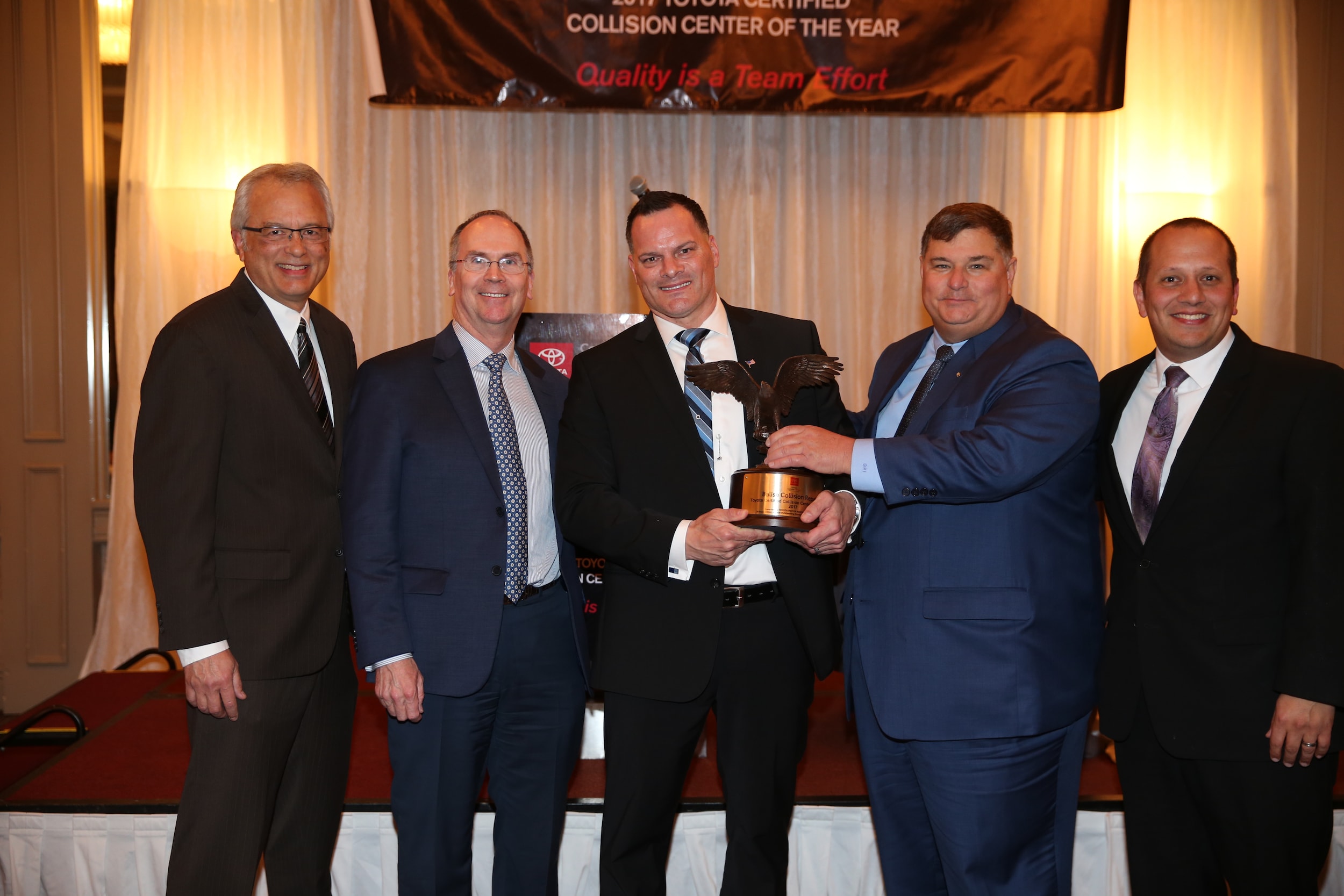 Toyota Certified Collision Center Triple Crown Award—the Highest Honor