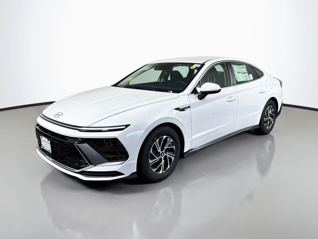 New 2026 Hyundai Sonata Hybrid Blue Sedan