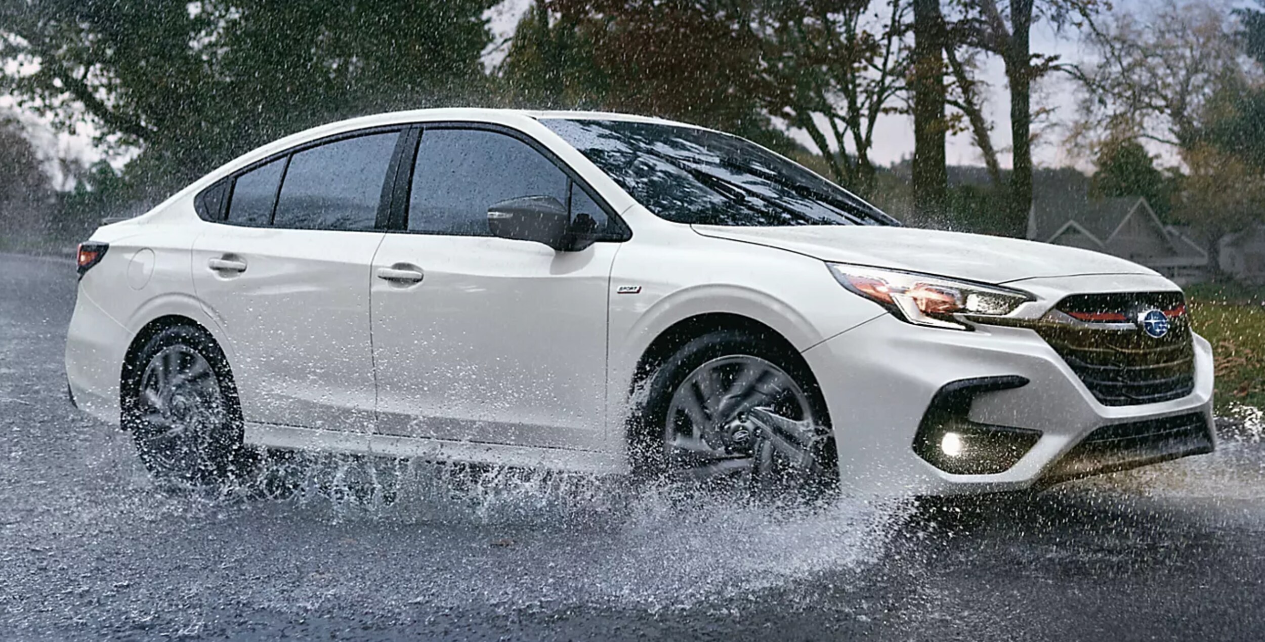 2025 subaru legacy in the rain
