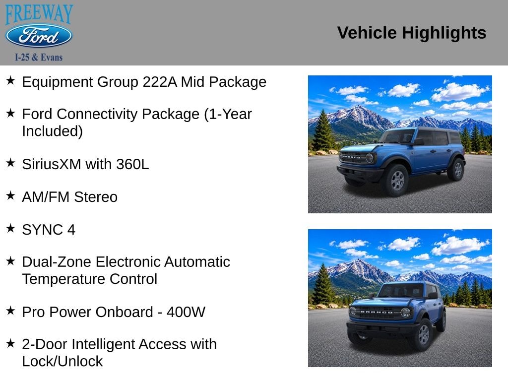 New 2026 Ford Bronco Big Bend SUV