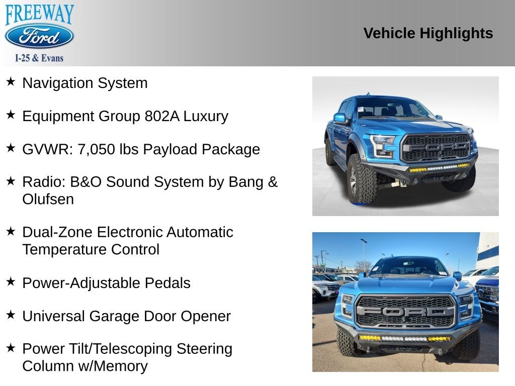 Used 2019 Ford F-150 Raptor Truck