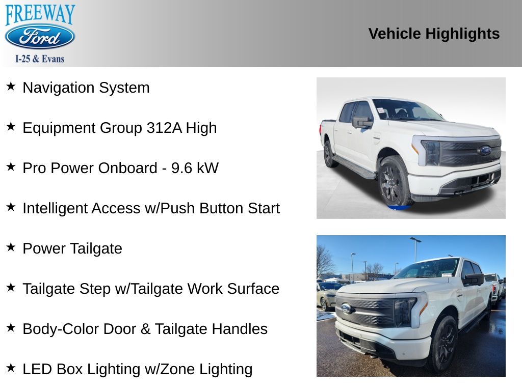 Used 2023 Ford F-150 Lightning XLT with VIN 1FT6W1EV3PWG36485 for sale in Denver, CO