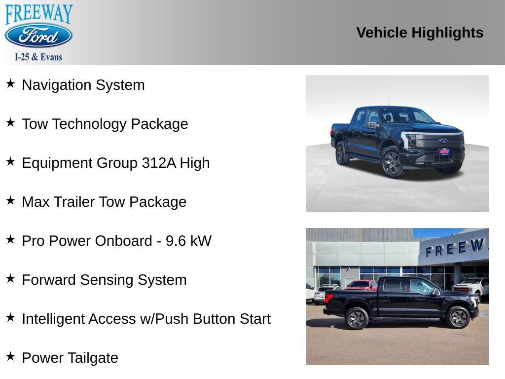 Used 2023 Ford F-150 Lightning XLT with VIN 1FT6W1EV4PWG36916 for sale in Denver, CO