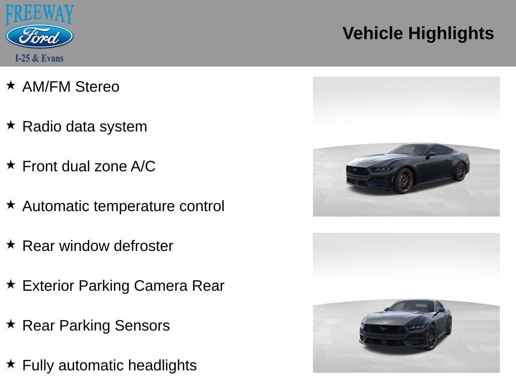 New 2025 Ford Mustang Ecoboost Premium Coupe