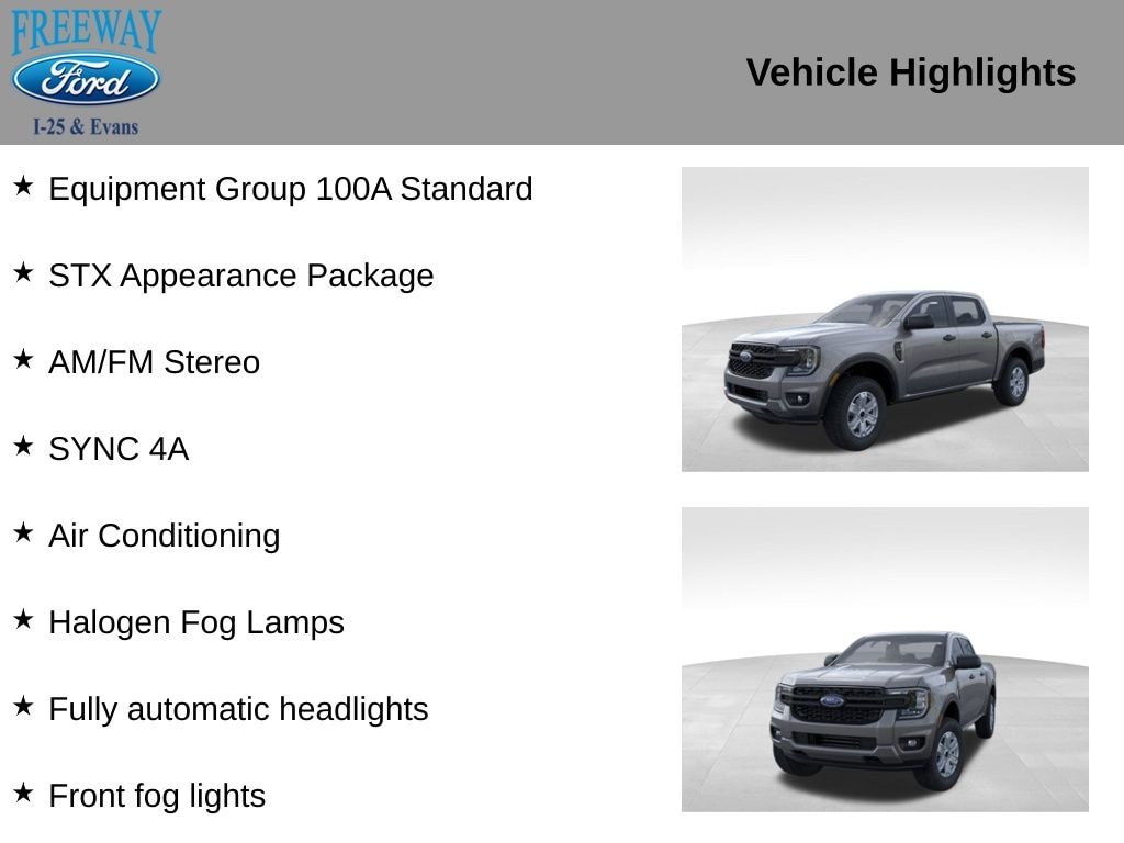 New 2025 Ford Ranger XL Truck