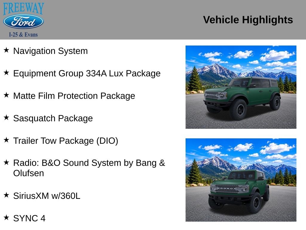 New 2025 Ford Bronco Badlands SUV