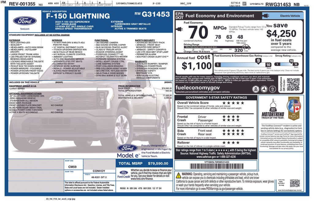 2024 Ford F-150 Lariat 4x4 SuperCrew 5-1/2 Box's photo