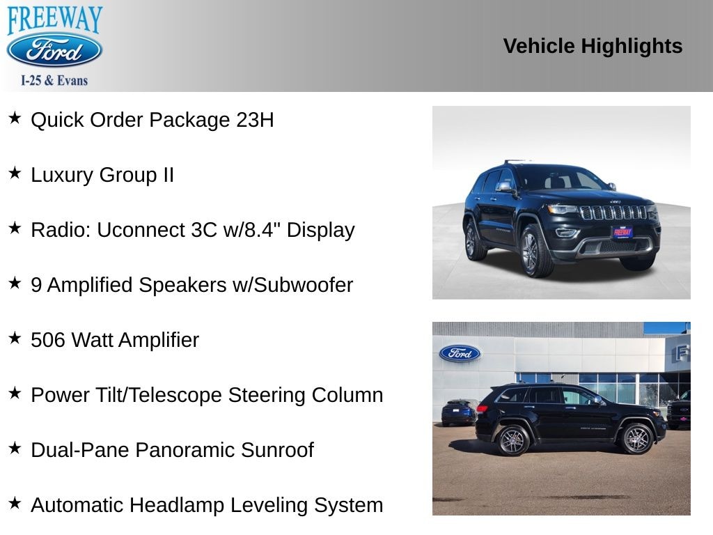 Used 2017 Jeep Grand Cherokee Limited SUV